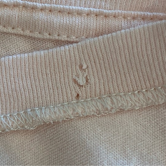 Free People Still Got It Mesh Bell Sleeve Top pink - Picture 7 of 7